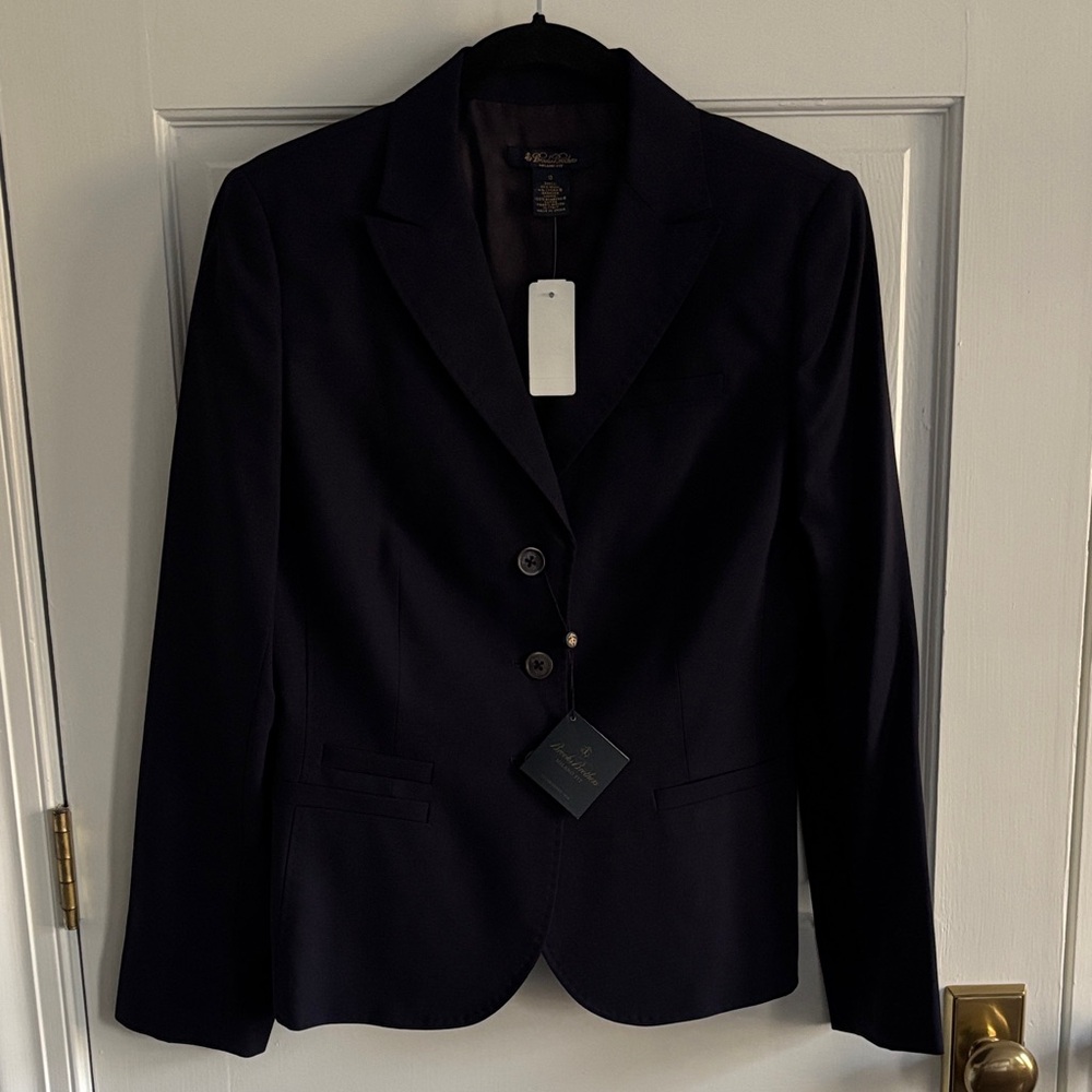 Brooks Brothers women’s Milano fit blazer, dark purple, size 10, NWT
